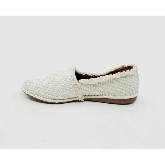 Frye Helena Fringe Slip On Flats White Ivory Womens Shoes US 6 B - Picture 3 of 6